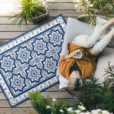 Buitenkleed Portugese stijl gedecoreerde tegels