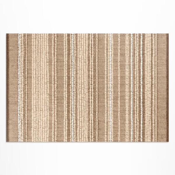 Buiten tapijt Patroon bruine stof boho vintage stijl