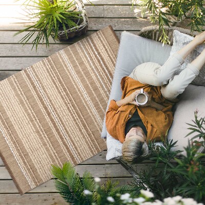 Buiten tapijt Patroon bruine stof boho vintage stijl