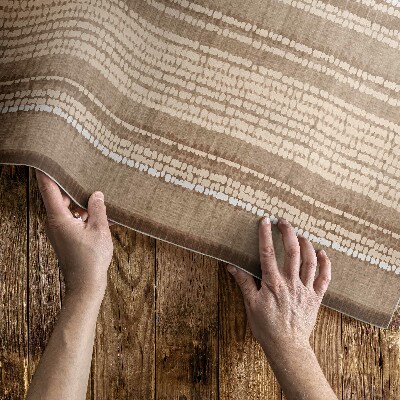 Buiten tapijt Patroon bruine stof boho vintage stijl