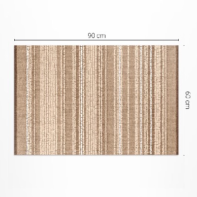 Buiten tapijt Patroon bruine stof boho vintage stijl