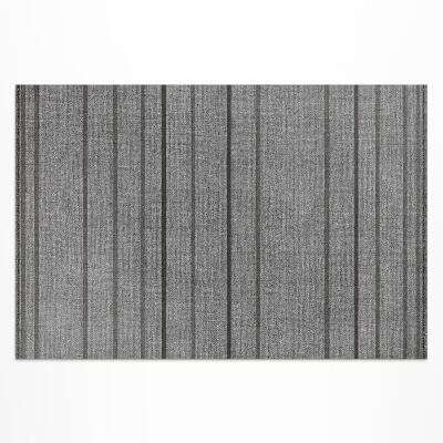 Buiten tapijt Grijze strepen boho vintage stijl