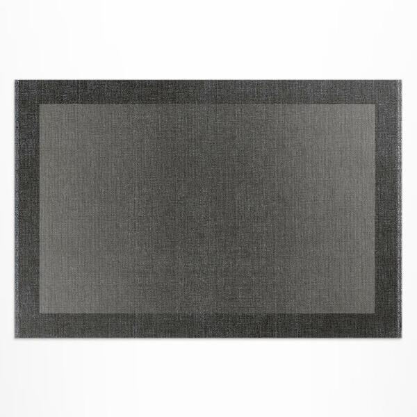 Tuinkleed Grijs frame klassiek stofpatroon