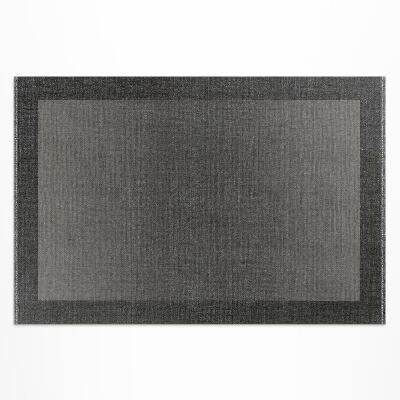 Tuinkleed Grijs frame klassiek stofpatroon