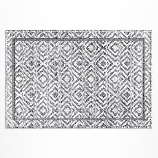 Buiten tapijt Hypnotiserende ruitvormige stofimitatie