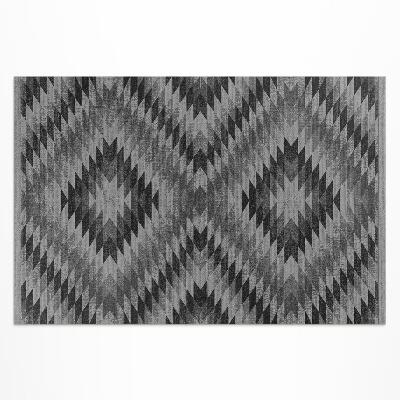 Buiten tapijt Donkere parallellogram imitatiestof