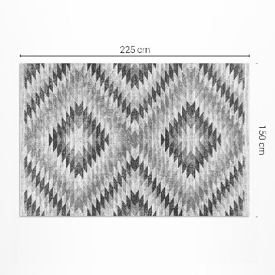 Buitenkleed Grijze imitatiestof met geometrisch patroon