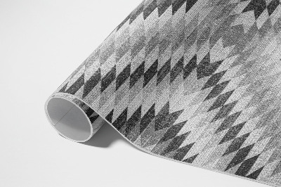 Buitenkleed Grijze imitatiestof met geometrisch patroon