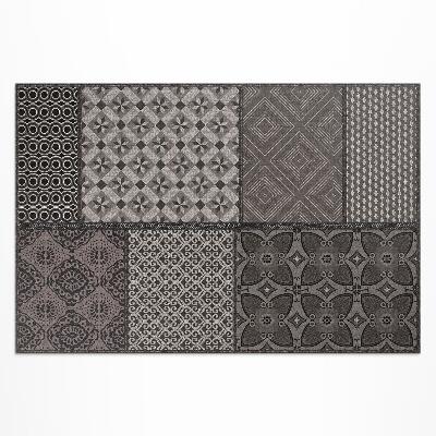 Tuinkleed Een combinatie van verschillende patronen, imitatiestof