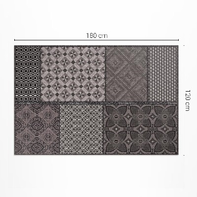 Tuinkleed Een combinatie van verschillende patronen, imitatiestof