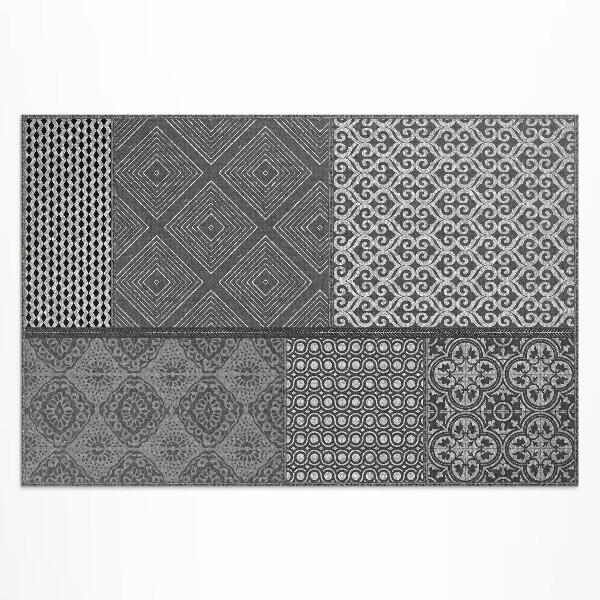 Buiten tapijt Mix van verschillende patronen van imitatiestof