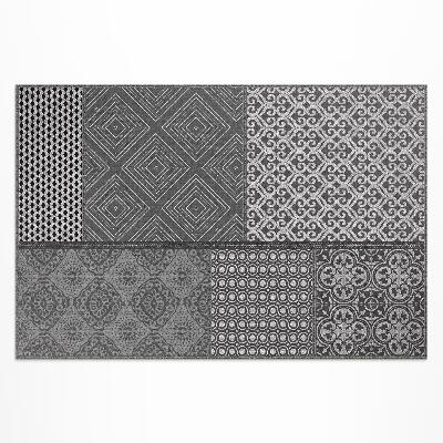 Buiten tapijt Mix van verschillende patronen van imitatiestof