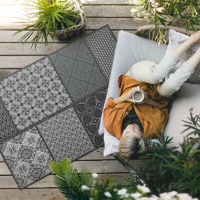 Buitenkleed Een mix van patronen, imitatiestof