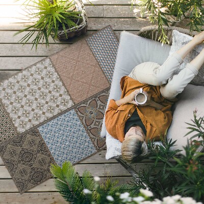 Tuinkleed Mix van patronen, imitatiestof