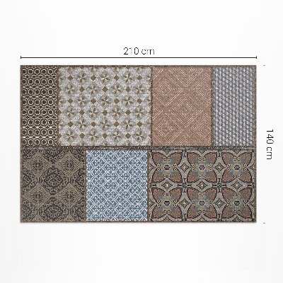 Tuinkleed Mix van patronen, imitatiestof