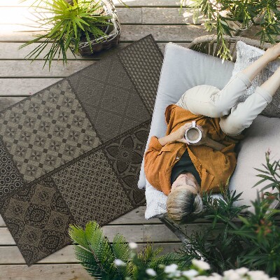 Buitenkleed Combinatie van meerdere patronen, imitatiestof