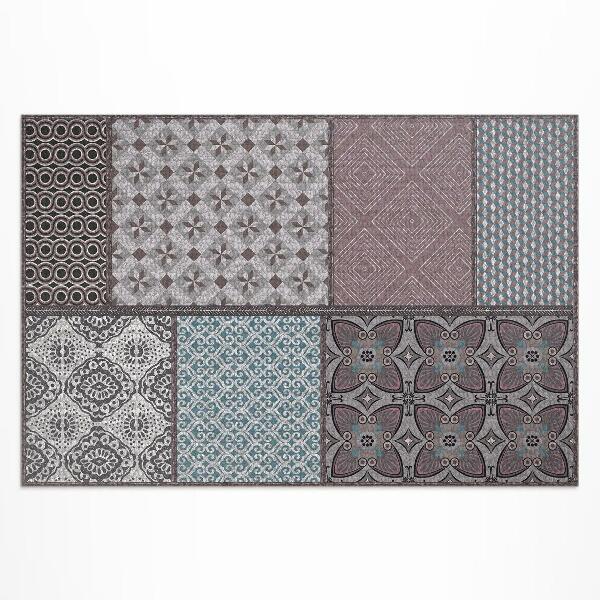 Tuinkleed Combinatie van patronen, imitatiestof