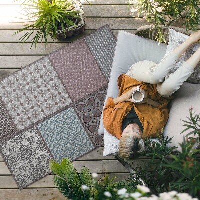 Tuinkleed Combinatie van patronen, imitatiestof