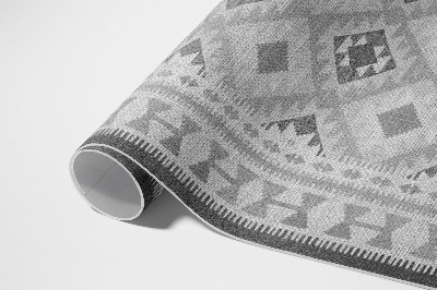 Tuinkleed Grijze ruiten imitatiestof