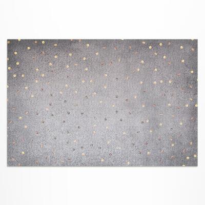 Tuinkleed Lichte en donkere stippen op een grijze textuur