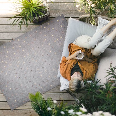 Tuinkleed Lichte en donkere stippen op een grijze textuur