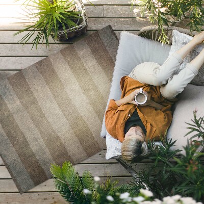 Buiten tapijt Horizontale strepen rustieke vintage stijl