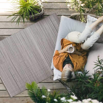 Buitenkleed Houten bamboemat, boho-stijl