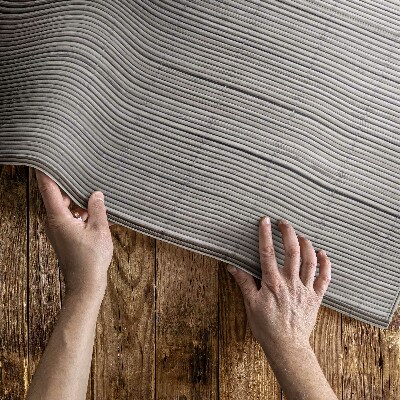 Buitenkleed Houten bamboemat, boho-stijl