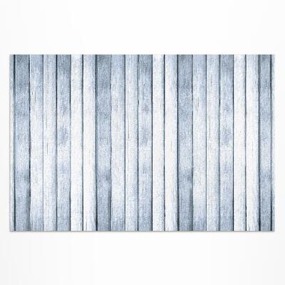 Buiten tapijt Grijze lichte houten vloerplanken