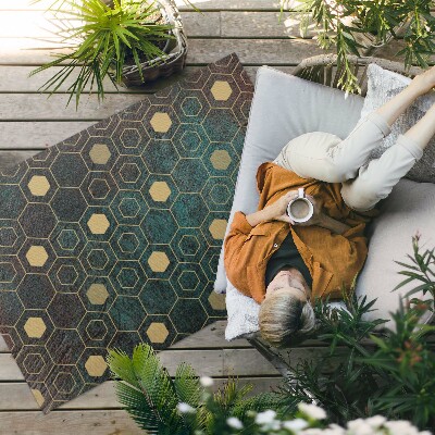 Buiten tapijt Hexagonaal patroon modern ontwerp