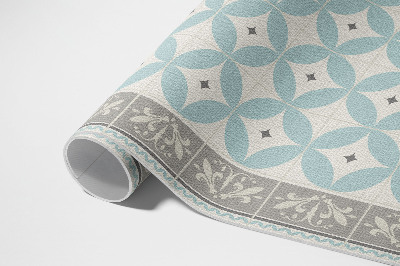 Buiten tapijt Tegels en cirkels pastel trendy mozaïek