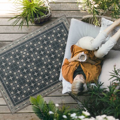 Tuinkleed Geometrische sterren oud mozaïek