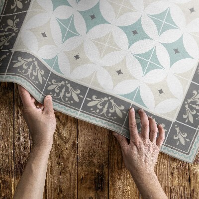 Buitenkleed Scandinavische cirkels pastel mozaïek