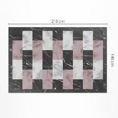 Tuinkleed Marmeren kubus modieuze mozaïek