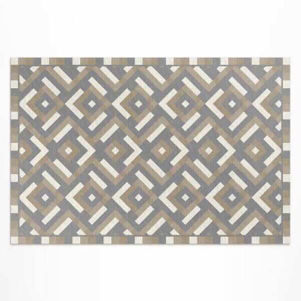 Buitenkleed Geometrie regelmatig patroon vintage boho