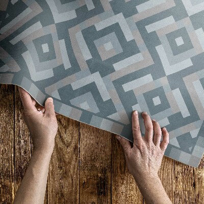 Buiten tapijt Azteekse geometrie in vintage boho-stijl