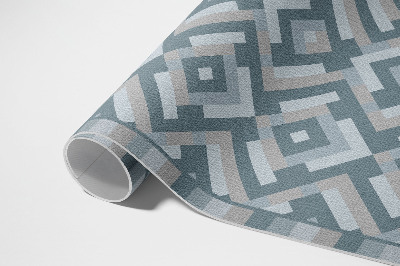 Buiten tapijt Azteekse geometrie in vintage boho-stijl