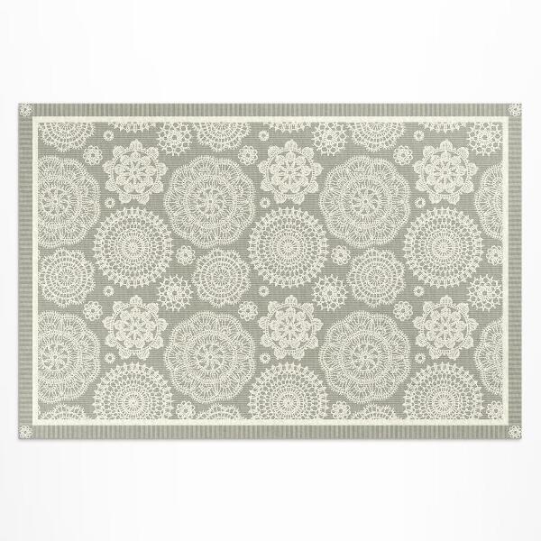Buitenkleed Bloemenmandala's decoratief boho-patroon