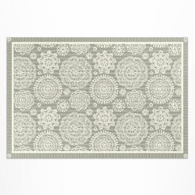 Buitenkleed Bloemenmandala's decoratief boho-patroon