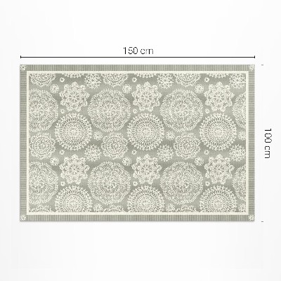 Buitenkleed Bloemenmandala's decoratief boho-patroon