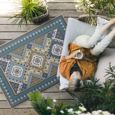 Tuinkleed Marokkaanse geometrische ornamentpatronen