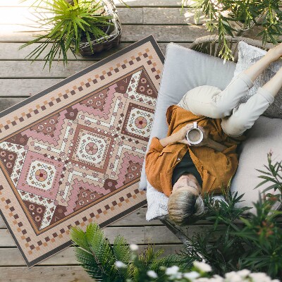 Buiten tapijt Marokkaans ontwerp geometrisch ornament