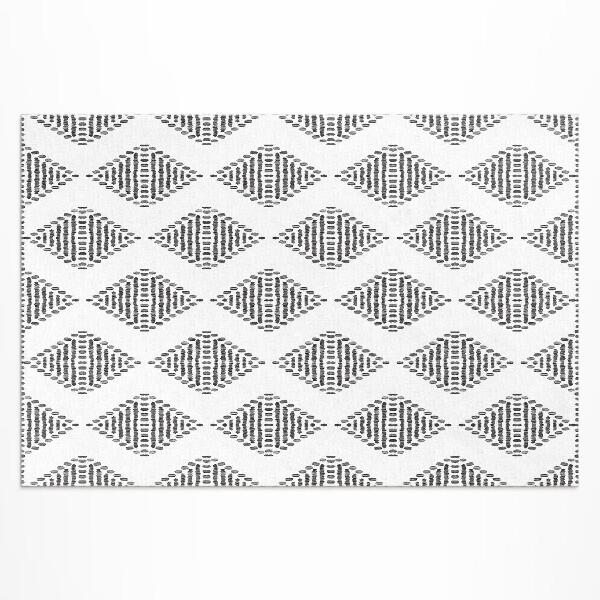 Buiten tapijt Geometrisch ruitvormig Indiaas patroon