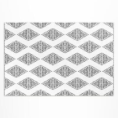 Buiten tapijt Geometrisch ruitvormig Indiaas patroon