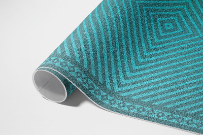 Buiten tapijt Geometrische ruiten moderne lijnen