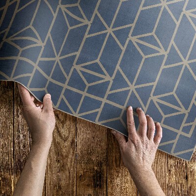 Tuinkleed Retropatroon met regelmatige decoratieve lijnen