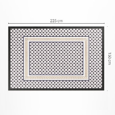 Buiten tapijt Geometrische vlecht elegante mozaïek