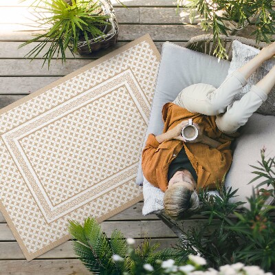 Buitenkleed Geometrische mozaïek glamour vlecht