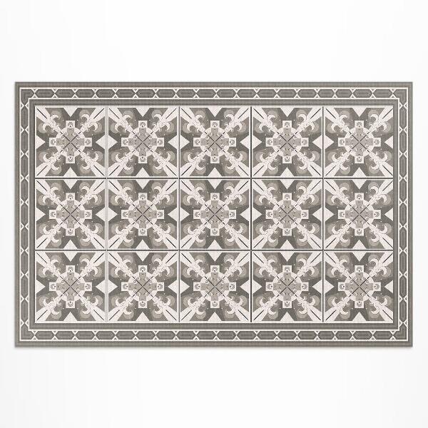 Tuinkleed Tegels met geometrische ruitversiering