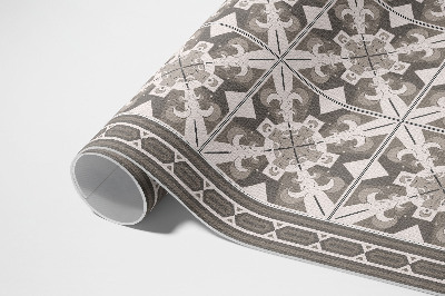 Tuinkleed Tegels met geometrische ruitversiering